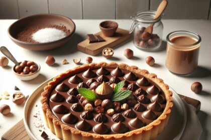Indulgent Gianduja Tart: A Sumptuous Chocolate Hazelnut Treat