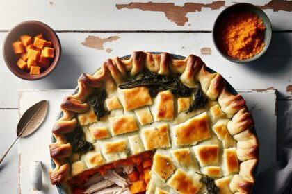 Hearty Turkey Shepherd’s Pie with Sweet Potato Twist