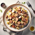 Savory Turkey Sausage Pasta with Creamy Mushroom Sauce