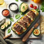Hearty Beef and Rice Stuffed Zucchini: A Flavorful Feast