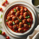Savory Turkey Meatballs Simmered in Rich Tomato Sauce