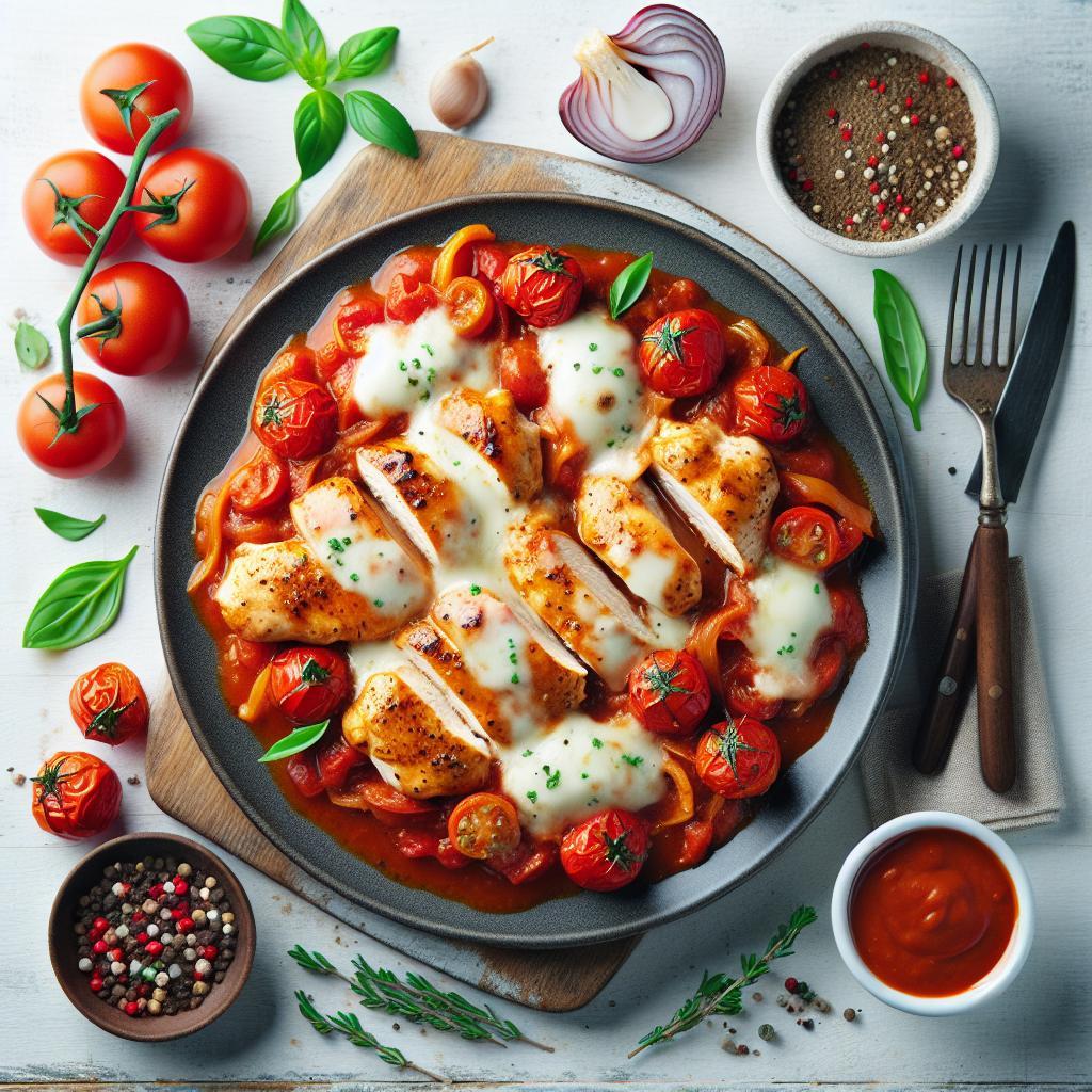 Savor the Classic: Chicken Marinara with Melted Mozzarella