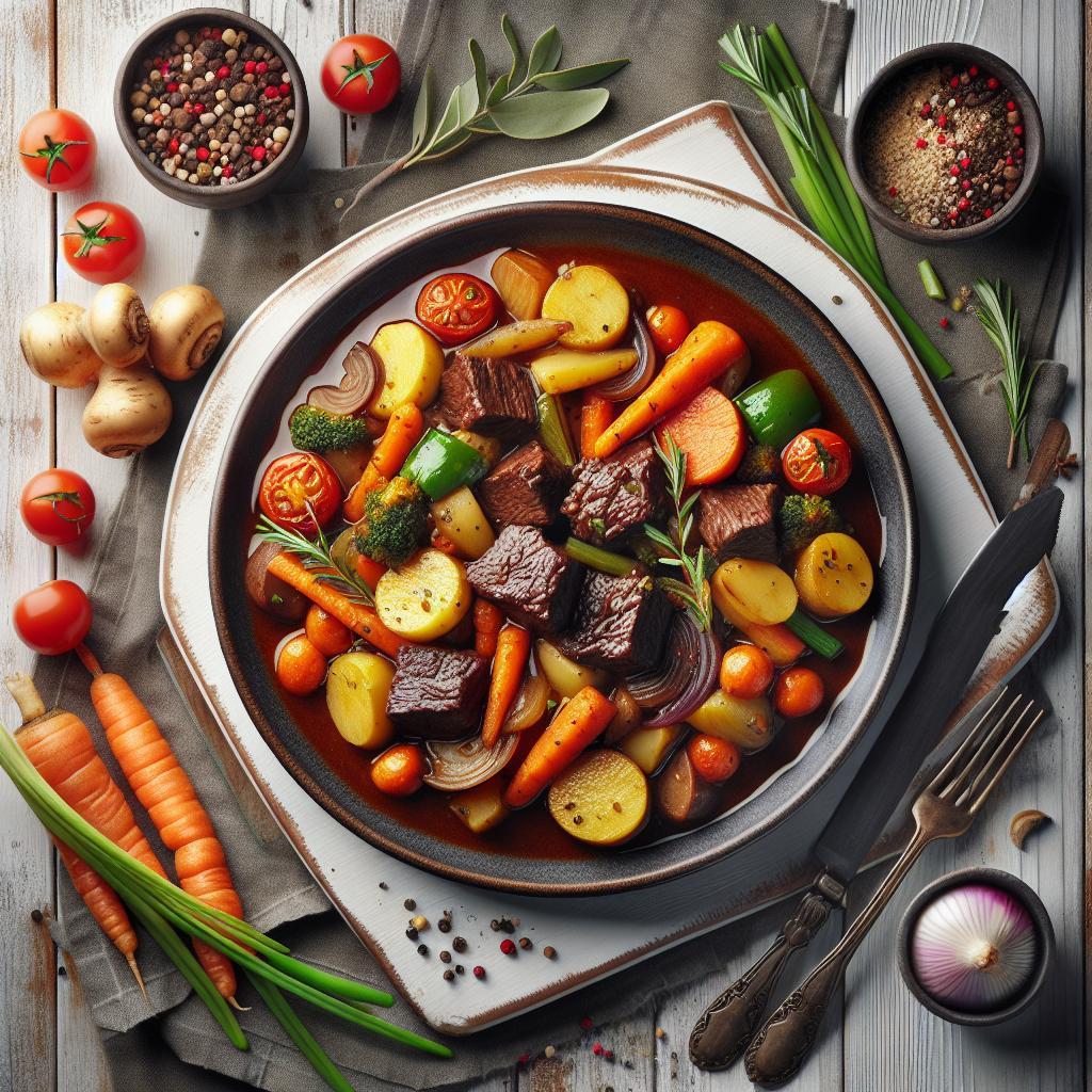 Hearty Beef Stew with Root Veggies: A Comforting Classic