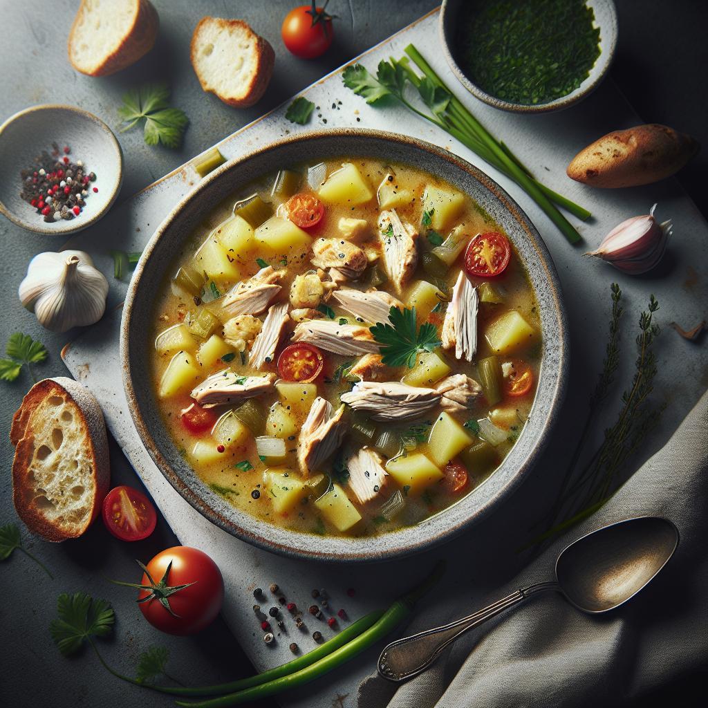 Hearty Chicken and Potato Soup: Comfort in Every Spoonful