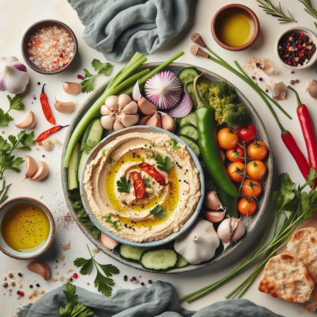 Creamy Roasted Garlic Hummus: A Flavorful Delight Dip