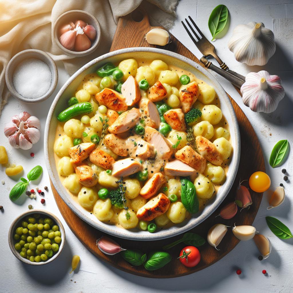 Indulge in Creamy Garlic Chicken Gnocchi: A Comfort Feast