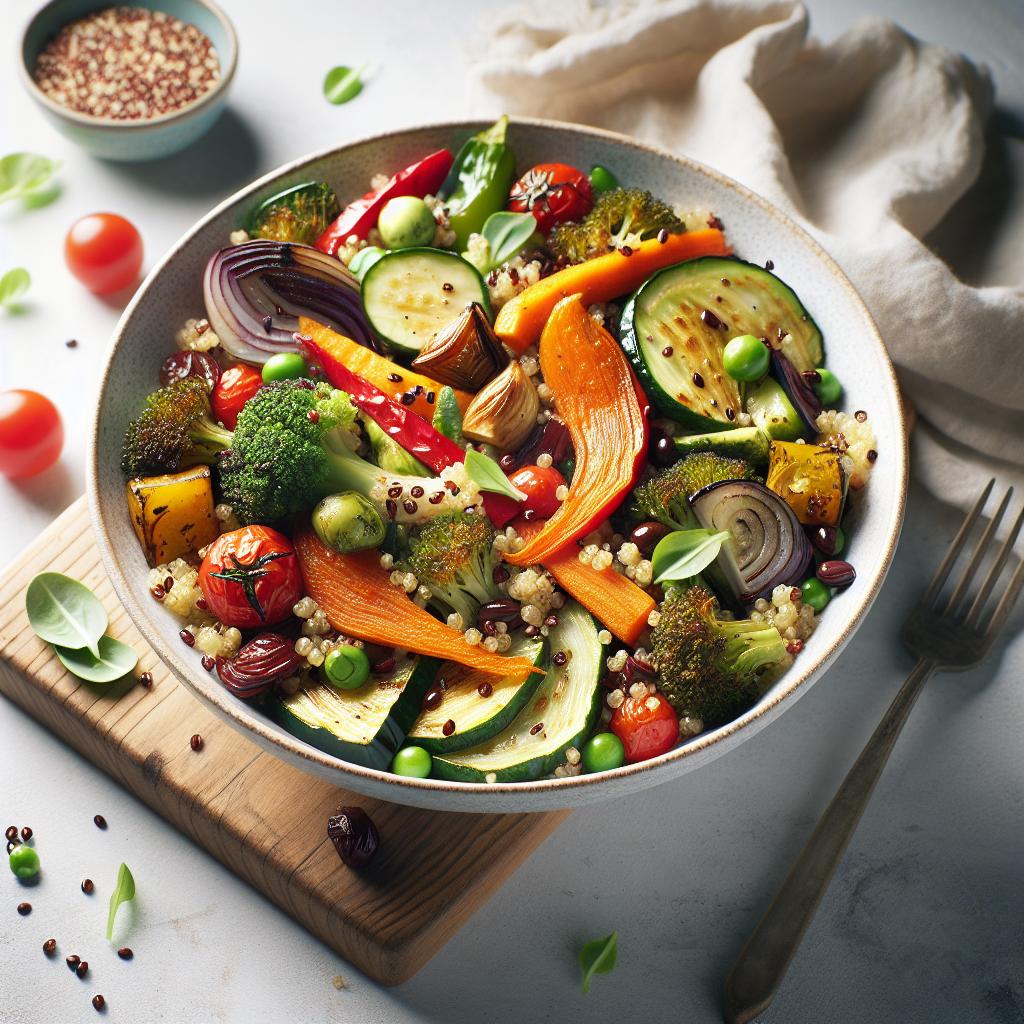 Vibrant Roasted Veggie Quinoa Salad: Nutritious & Flavorful