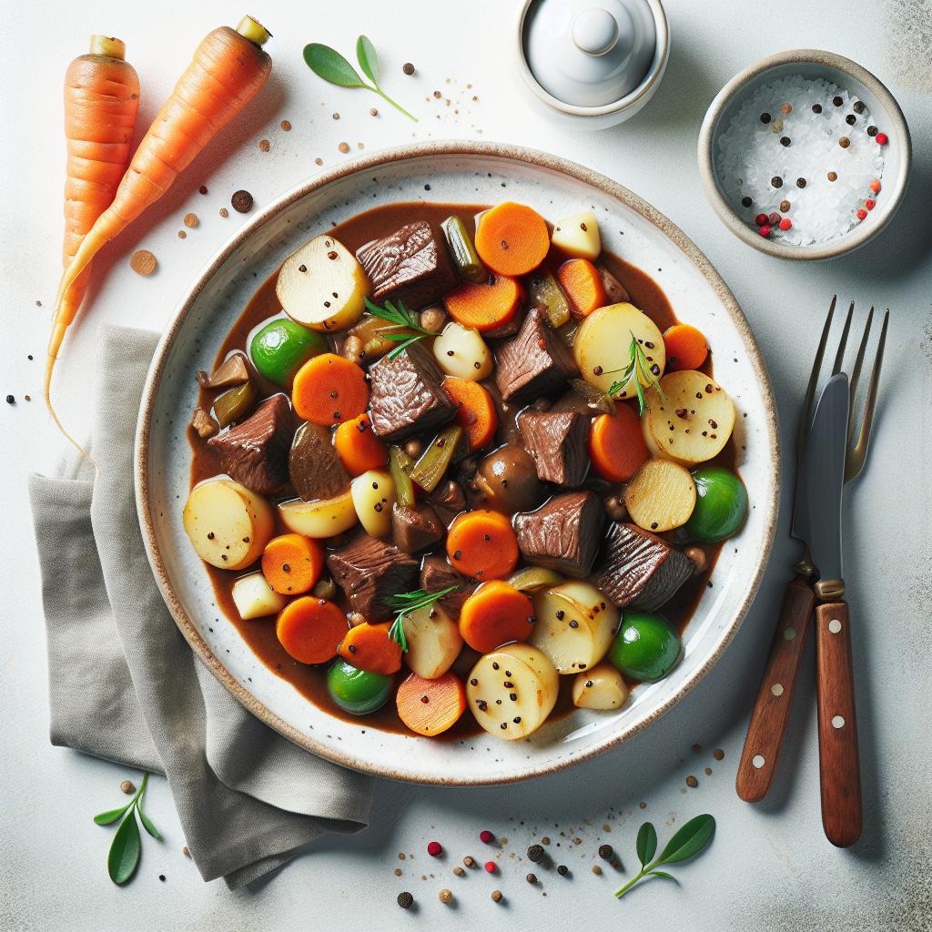 Hearty Beef Stew with Root Veggies: A Comforting Classic
