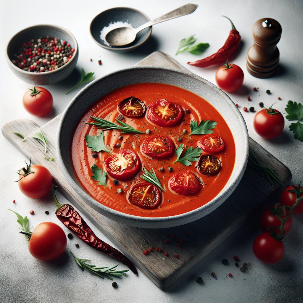 Velvety Roasted Tomato & Red Pepper Soup: A Flavorful Classic