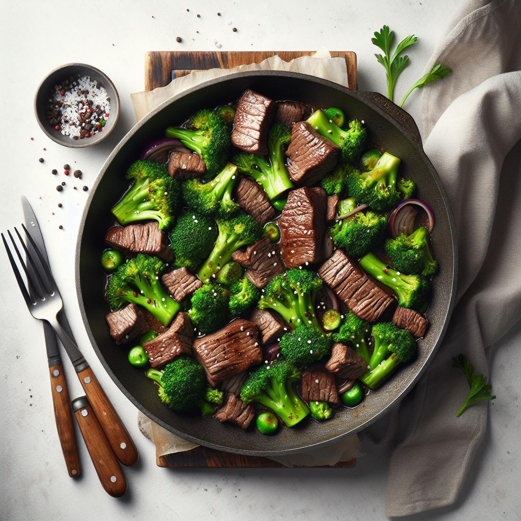 Sizzling Beef and Broccoli Skillet: Quick, Flavor-Packed Meal