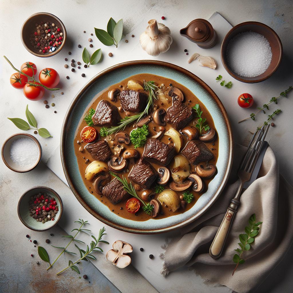 Savor Hearty Beef Tips in Rich, Creamy Mushroom Gravy
