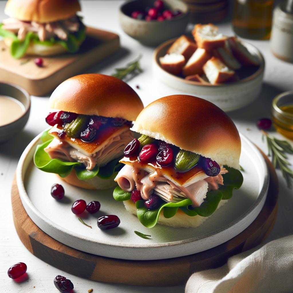 Savory Meets Sweet: Irresistible Turkey & Cranberry Sliders