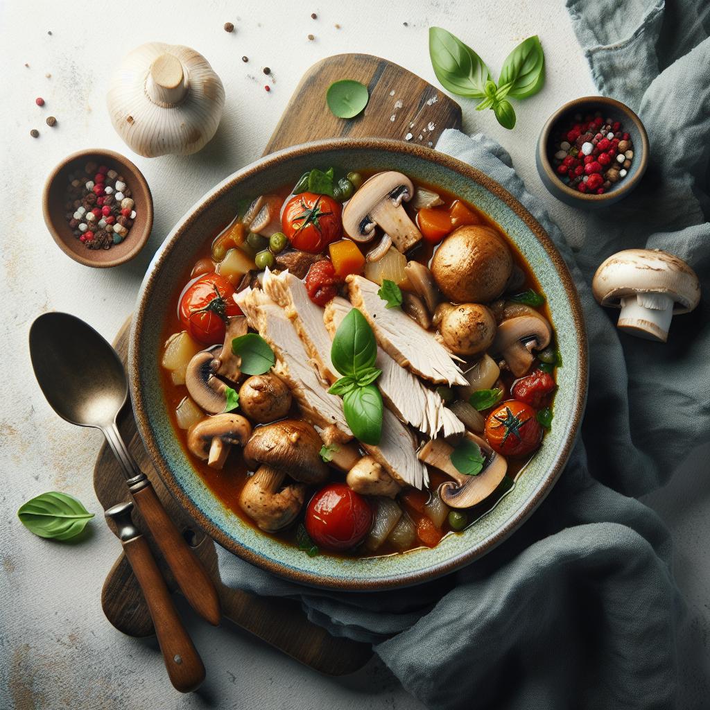 Savory Turkey and Mushroom Stew: A Hearty Comfort Bowl