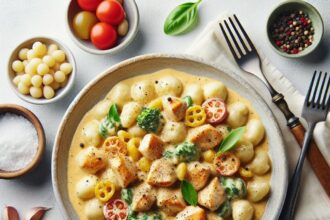 Indulge in Creamy Garlic Chicken Gnocchi: A Comfort Feast