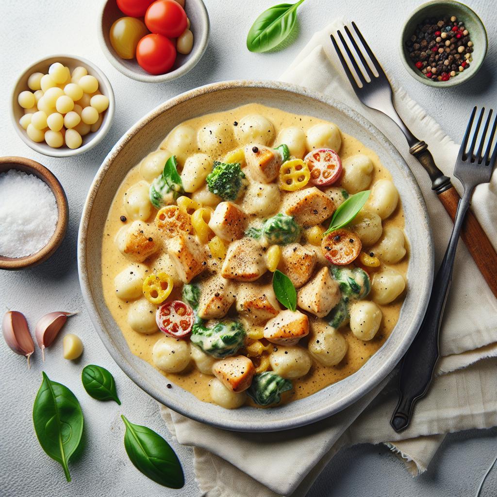 Indulge in Creamy Garlic Chicken Gnocchi: A Comfort Feast