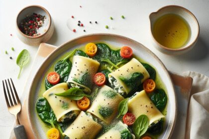 Decadent Creamy Spinach and Ricotta Cannelloni Recipe