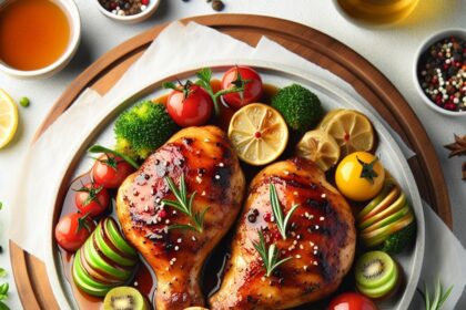 Sweet & Tangy Roasted Honey Balsamic Chicken Recipe