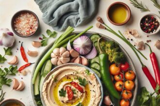 Creamy Roasted Garlic Hummus: A Flavorful Delight Dip