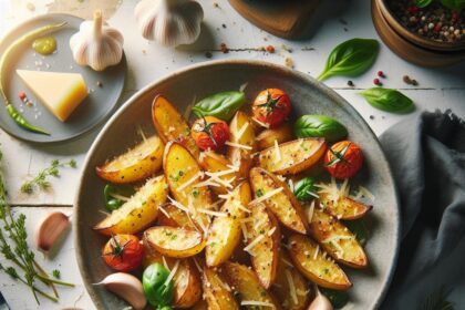 Crispy Garlic Parmesan Roasted Potatoes: Flavorful & Easy
