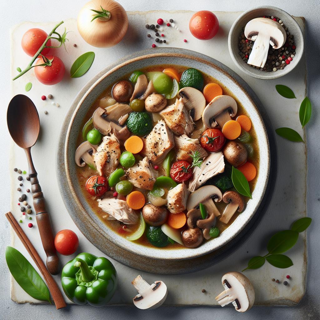 Savor the Flavors: Turkey and Mushroom Stew Delight