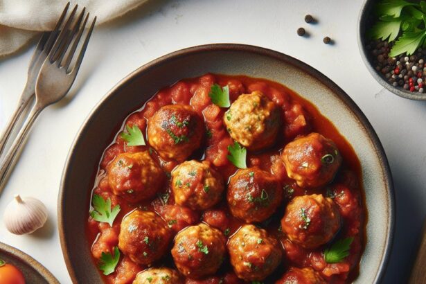 Savory Turkey Meatballs Simmered in Rich Marinara Sauce