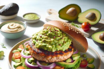 Healthy Twist: Turkey Burger with Creamy Avocado Mash