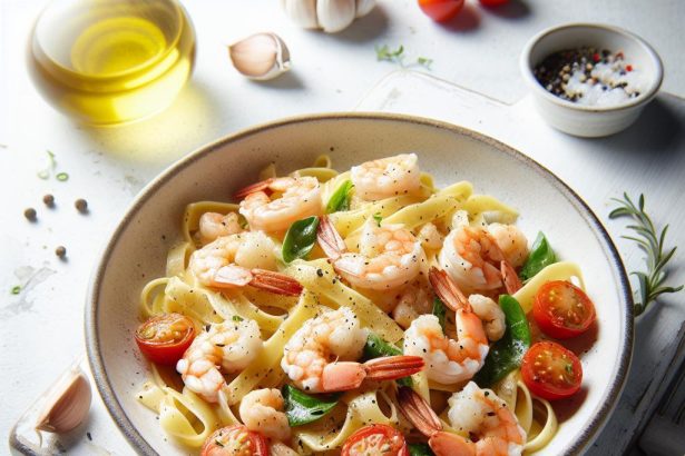 Velvety Creamy Garlic Shrimp Pasta: A Decadent Delight