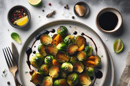 Roasted Brussels Sprouts with Balsamic: A Tangy Twist to Savor