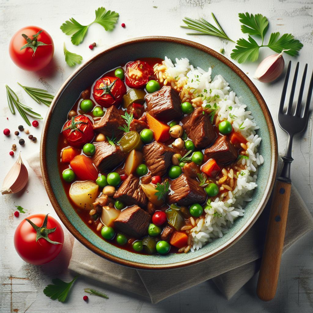 Hearty Beef and Rice Stew: A Comfort Bowl of Flavor