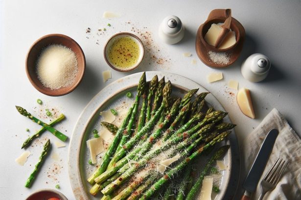 Crisp & Savory: Roasted Asparagus with Parmesan Delight
