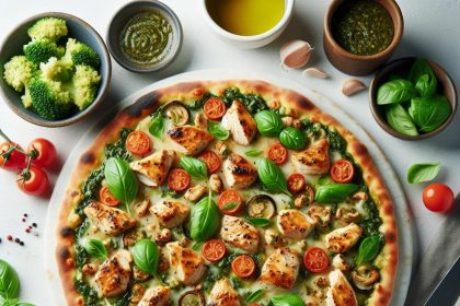 Savor the Flavor: Irresistible Chicken Pesto Pizza Recipe