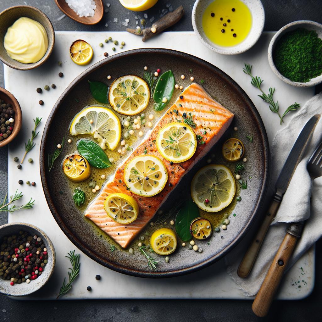 Zesty Baked Salmon: A Delightful Lemon Butter Recipe