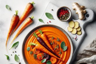 Velvety Roasted Carrot & Ginger Soup: A Comforting Delight