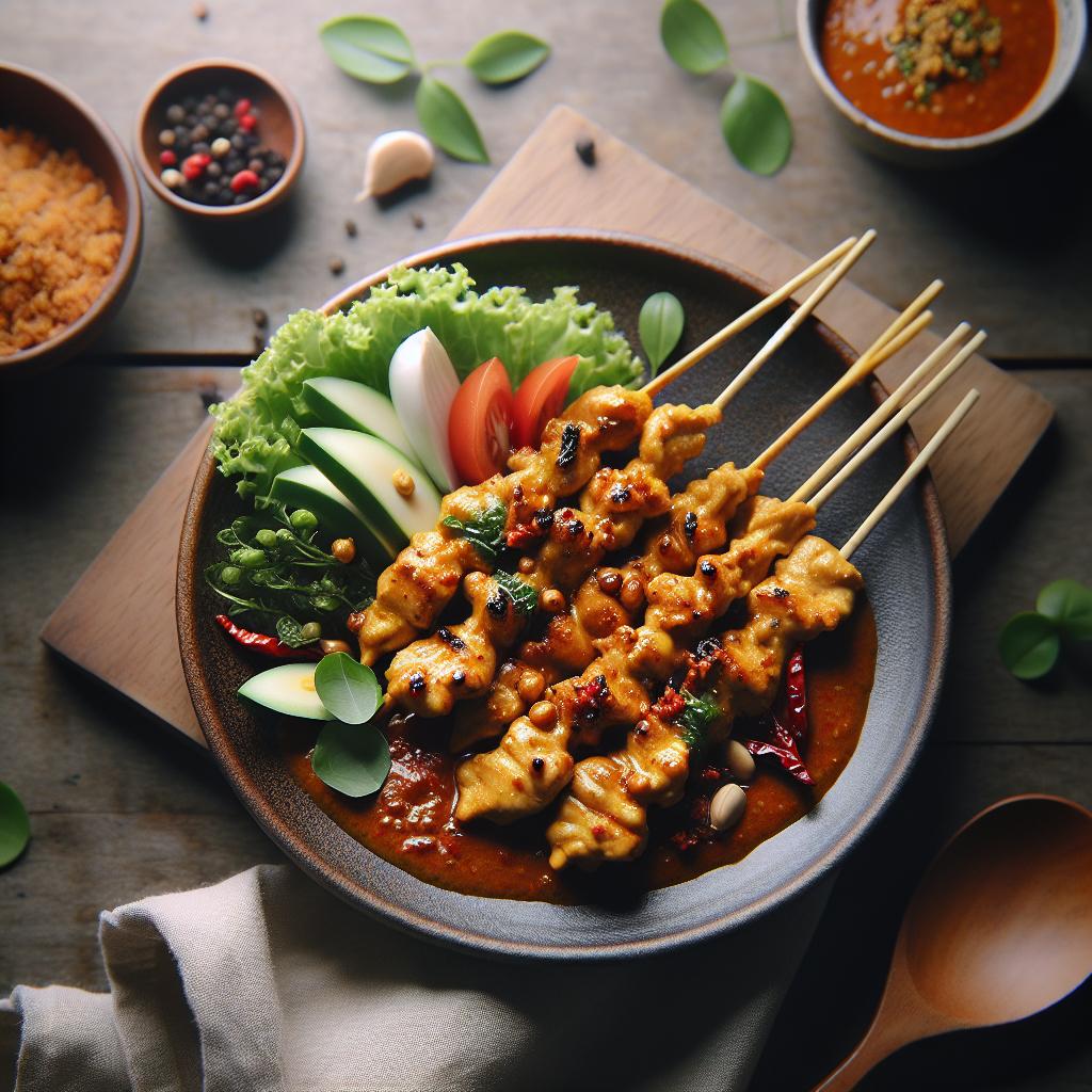 Savor Chicken Satay: A Zesty Journey with Spicy Peanut Sauce