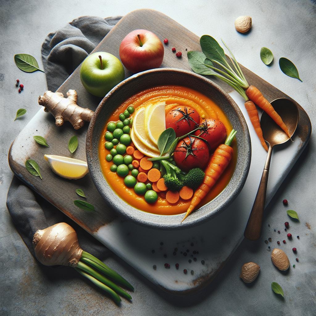 Velvety Roasted Carrot & Ginger Soup: A Comforting Delight