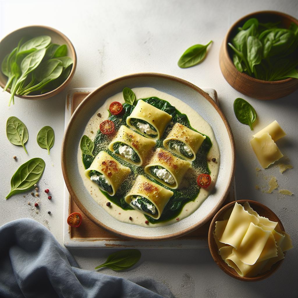 Indulgent Creamy Spinach & Ricotta Cannelloni Delight