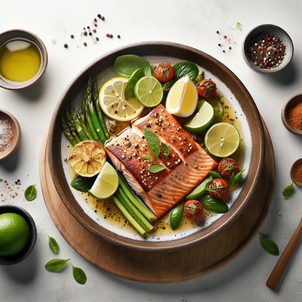Zesty Baked Salmon: Honey and Lime Flavor Fusion Delight