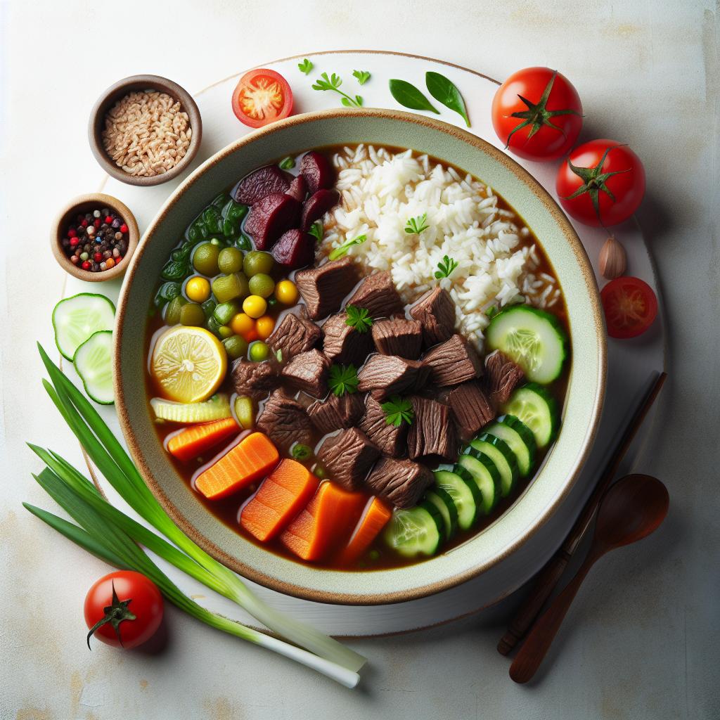 Hearty Beef and Rice Soup: A Comfort Bowl of Nourishment
