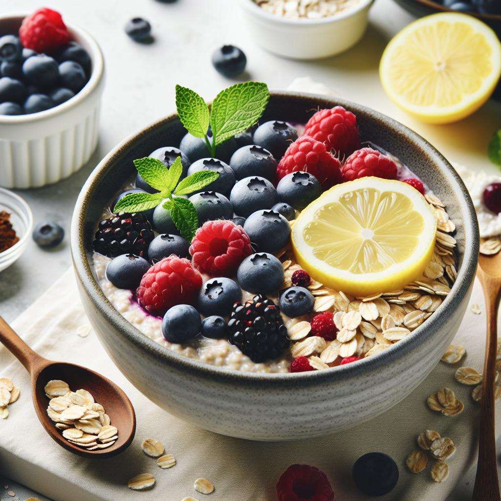 Zesty Lemon Blueberry Overnight Oats: A Bright Breakfast Boost