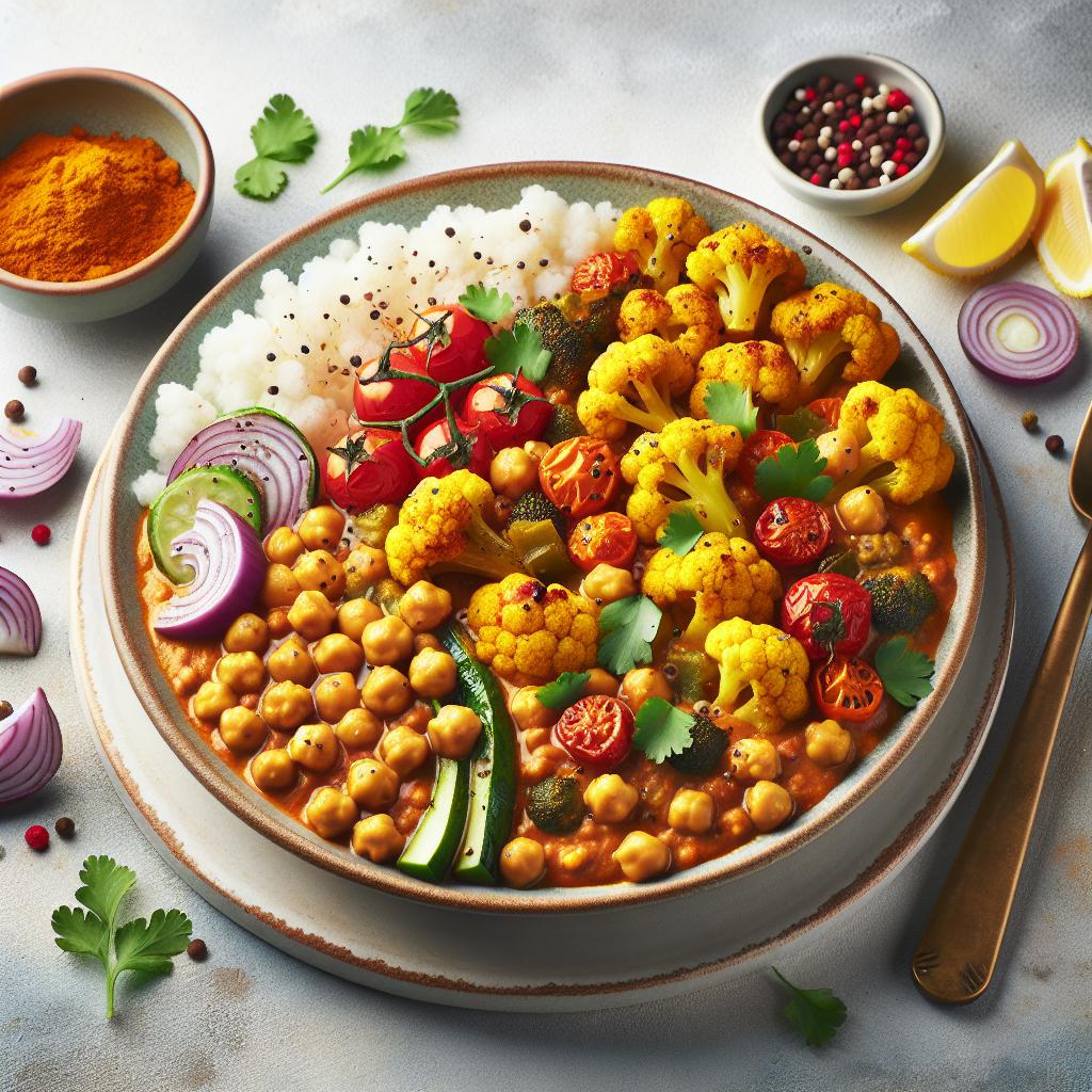 Bold & Flavorful: Roasted Cauliflower Chickpea Curry Guide