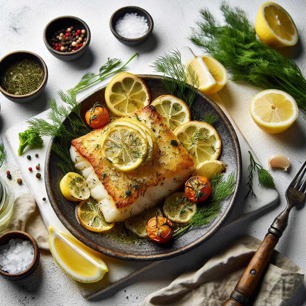 Zesty Baked Cod with Lemon and Dill: A Fresh Delight