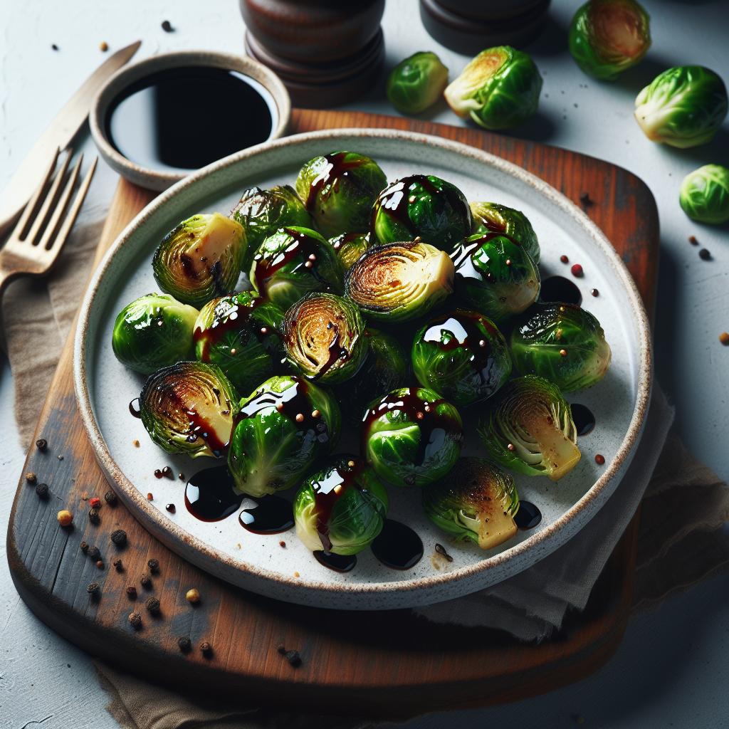 Roasted Brussels Sprouts with Balsamic: A Tangy Twist to Savor
