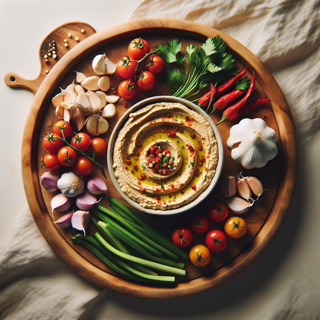 Roasted Garlic Hummus Dip: A Savory Twist on Classic Flavor