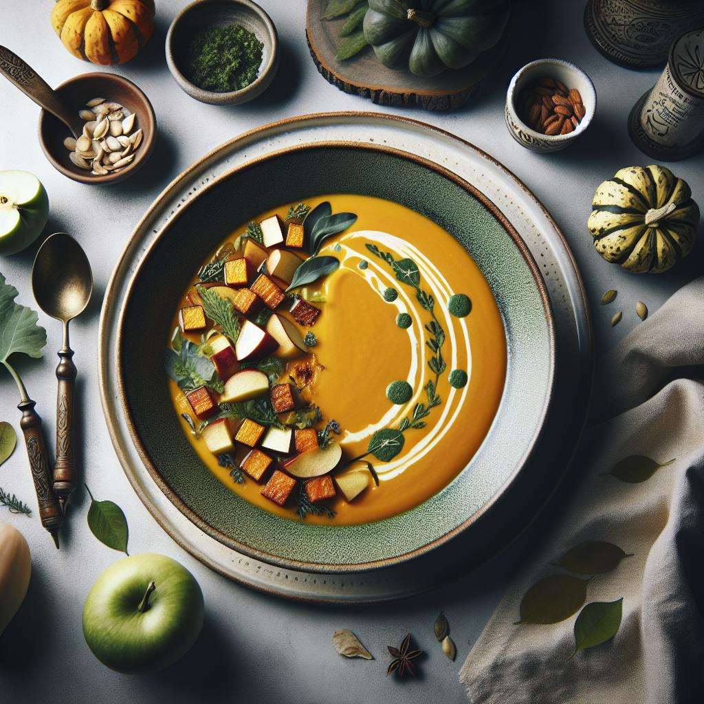 Velvety Roasted Squash and Apple Soup: A Cozy Autumn Treat