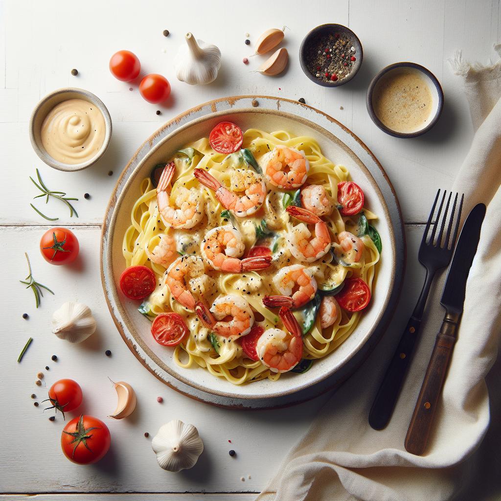 Velvety Creamy Garlic Shrimp Pasta: A Decadent Delight