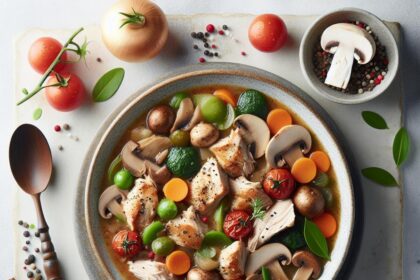 Savor the Flavors: Turkey and Mushroom Stew Delight