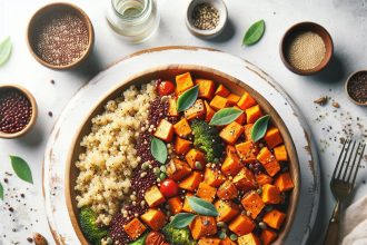 Wholesome Harmony: Roasted Sweet Potato Meets Quinoa Delight
