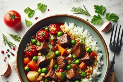 Hearty Beef and Rice Stew: A Comfort Bowl of Flavor