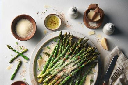 Crisp & Savory: Roasted Asparagus with Parmesan Delight