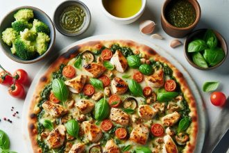 Savor the Flavor: Irresistible Chicken Pesto Pizza Recipe